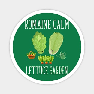 Romaine Calm Lettuce Garden funny vegetable gardening for plant lovers Magnet